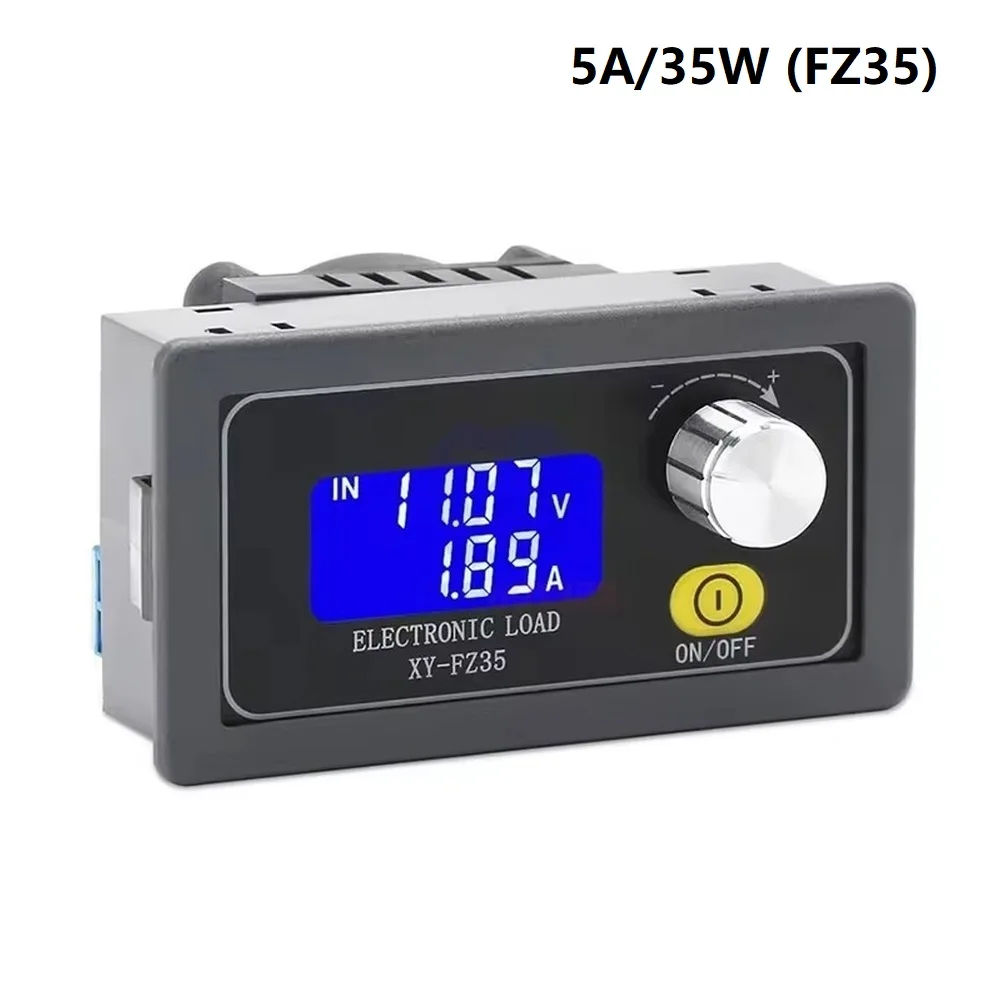 Fluorescent Yellow FZ25 FZ35 Electronic Load Module For Battery Capacity Test 0.01A Accuracy Constant Current Discharge Tool