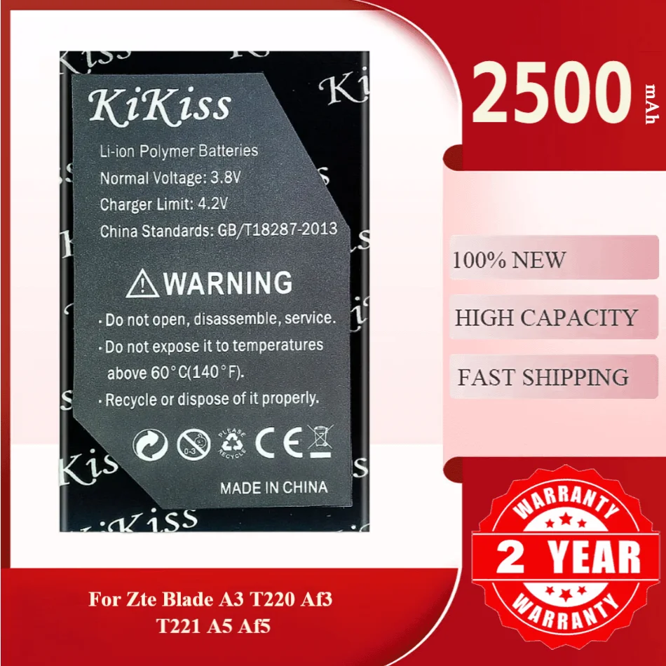 High-Performance Mobile Phone Battery Li3714T42P3h765039 For ZTE Blade A3 T220 AF3 T221 A5 AF5