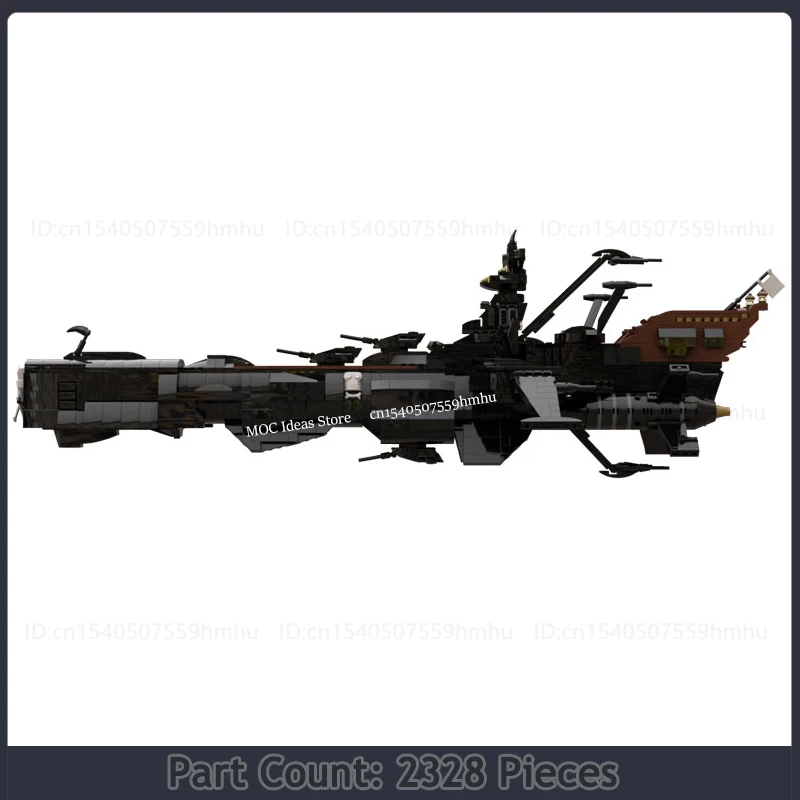 MOC Building Block New Space Battleship Arcadia In The Comic Is Suitable Fit MOC-48193 Kits Set DIY Collection Toy Birthday Gift