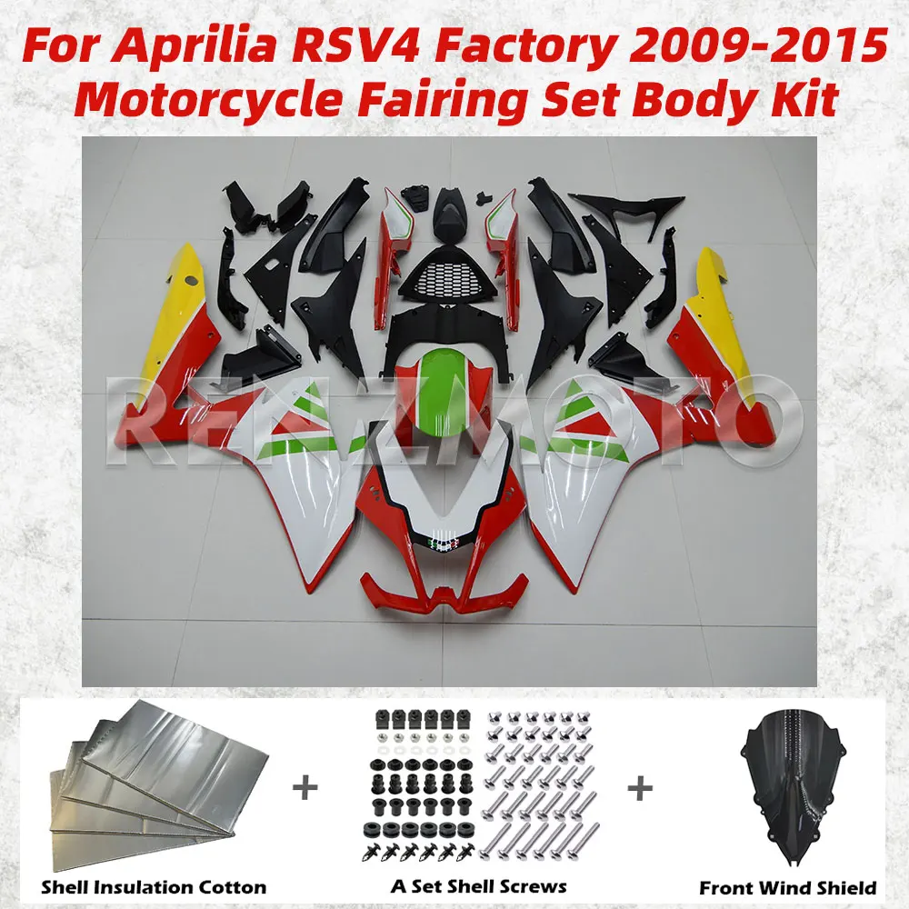 

Motorcycle Fairings Set For Aprilia RSV4 Factory 2009-2015 RS V4 09-15 ABS Plastic Body Kit Bodywork Set Shell Injection