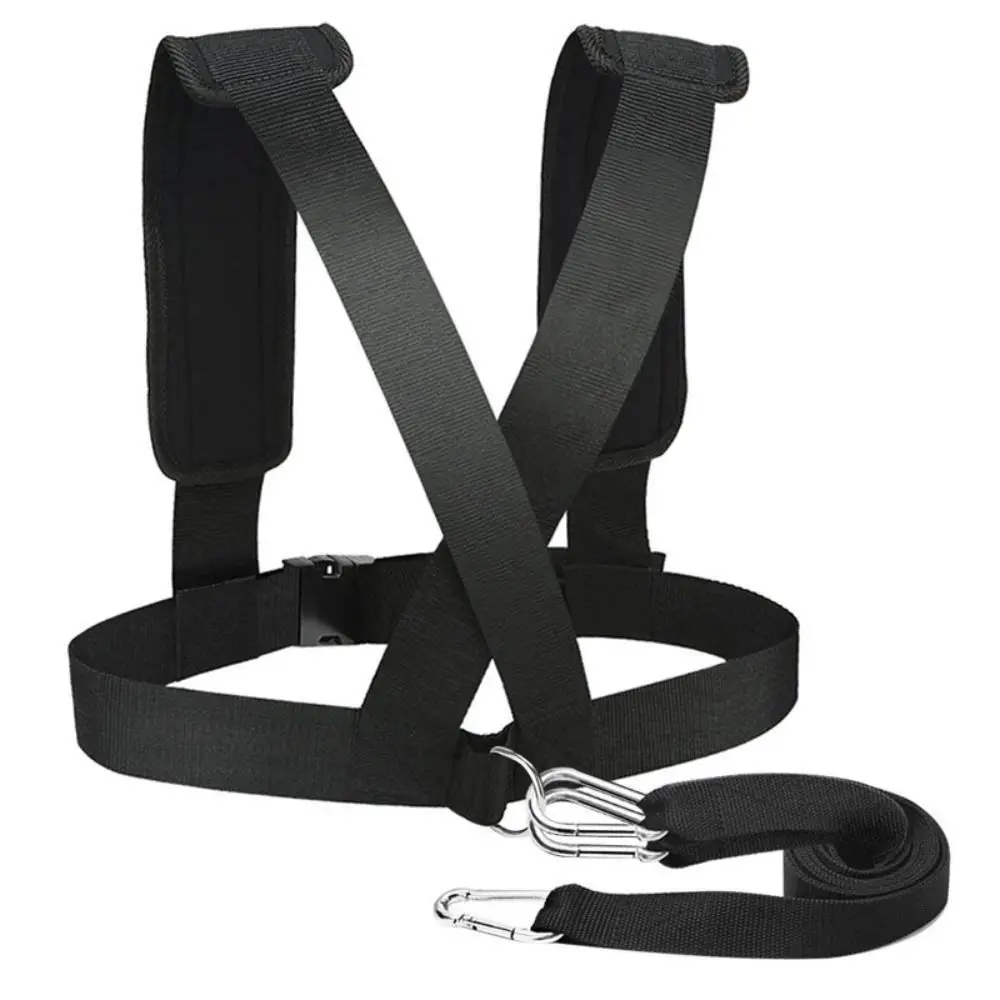 Accessories Padded Shoulder Strap Tire Pulling Harness Adjustable Workout Supplies Sled Harness Durable Training Resistance Rope