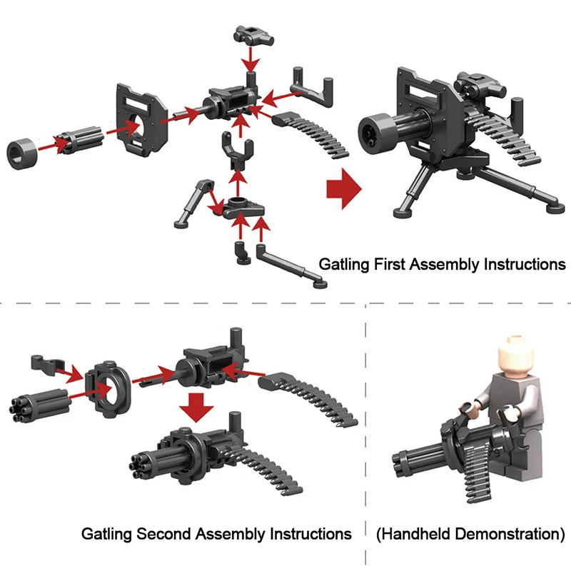 6 Pçs/set Montagem Dourada Brinquedos de Construção Cena de Fantoche Montagem de Brinquedos de Partículas Pequenas