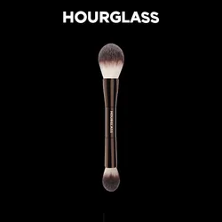 Hourglass Veil Double-ended Highlighter Powder Brush Cosmetic Blusher Blending Makeup Brush with Box