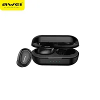 Awei T16 TWS Bluetooth Earphones Earbuds with Mic Wireless In-ear 6D HiFI Bass Stereo Sound Headset HiFi Music Sports Earphone