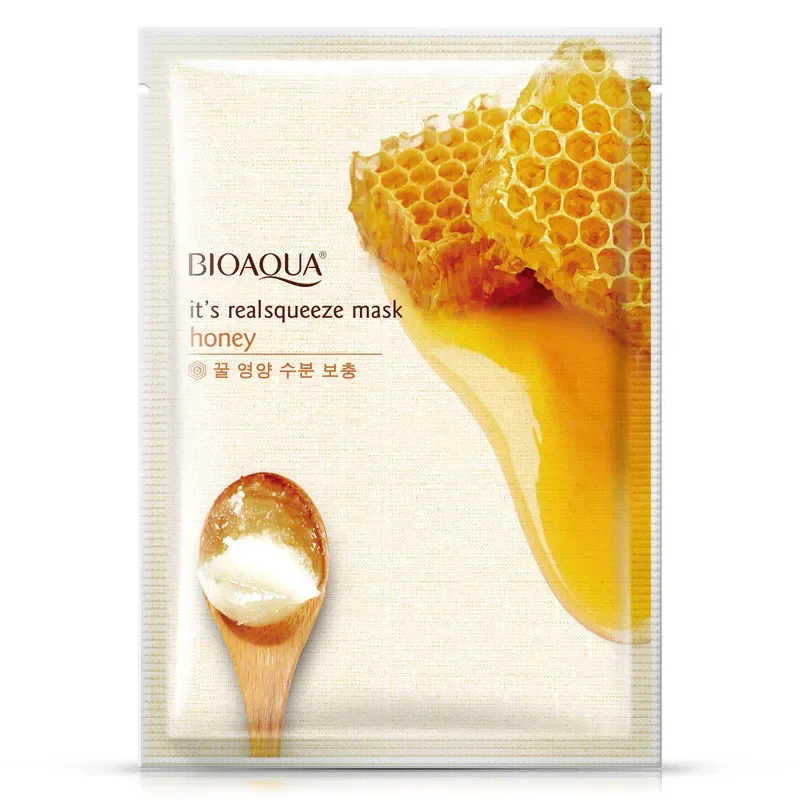 

BIOAQUA Honey Facial Mask Moisturizing Shrink Pores Face Mask Oil Control Brighten Nourishing Mask Skin Care