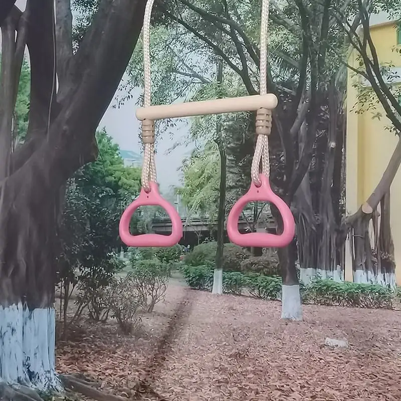 Trapézio Altalena Attrezzatura da palestra Anelli Bar Sensiale regolabile Gioco ergonomico stabile per bambini Adulti Bambini Parco giochi nel cortile