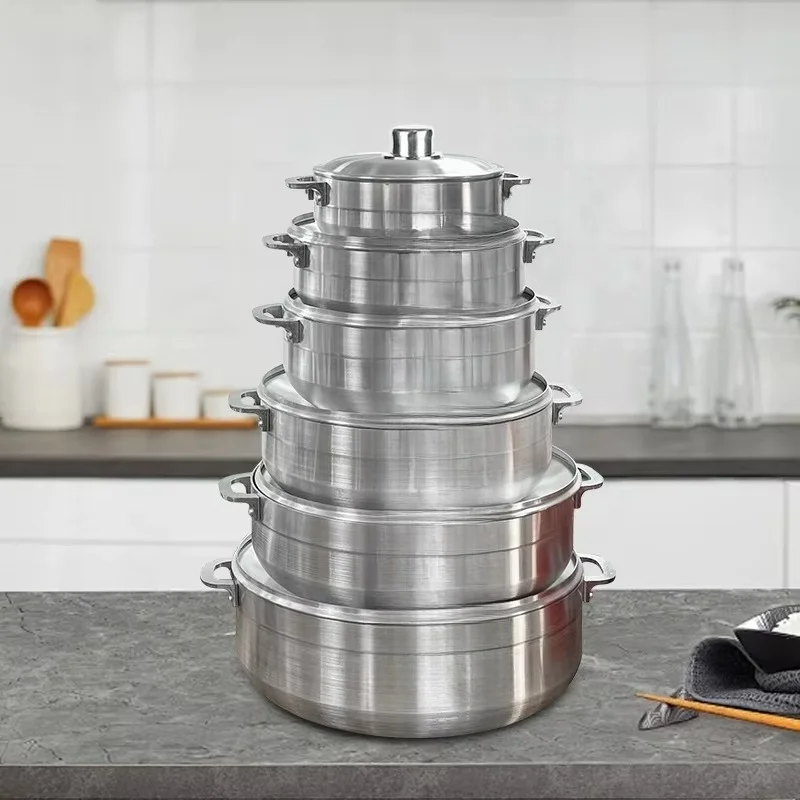 Aluminum Cooking Pot Set Soup Pot Gas Sensor Ready