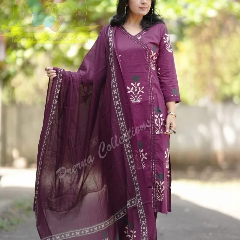 

Fully Stitched Pakistani Salwar Suit Women Partywear Kurti Palazzo & Dupatta Set