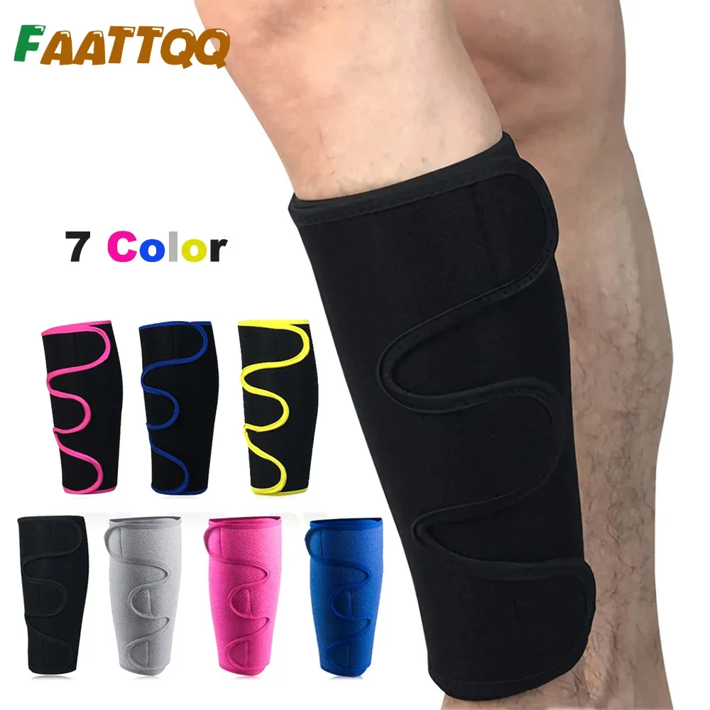 

1Pcs Sports Calf Shin Brace Support, Adjustable Compression Leg Sleeve Wrap Band for Running Cycling Cycling Football Basketball