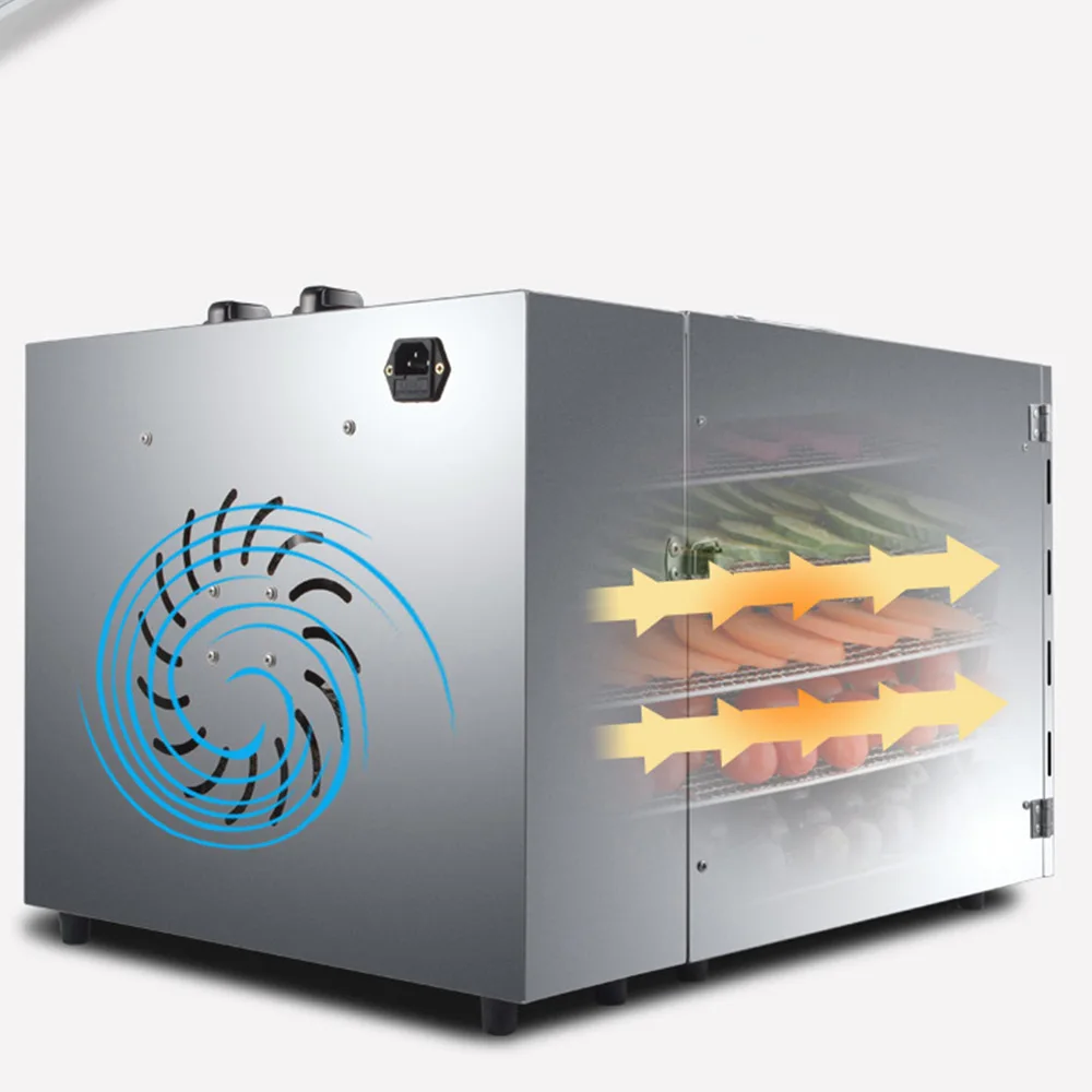Commercial ผลไม้และผัก Dehydrator อาหารเครื่องเป่าในครัวเรือนยาอาหาร Dehydrator สแตนเลส Dehydration Air Dryer