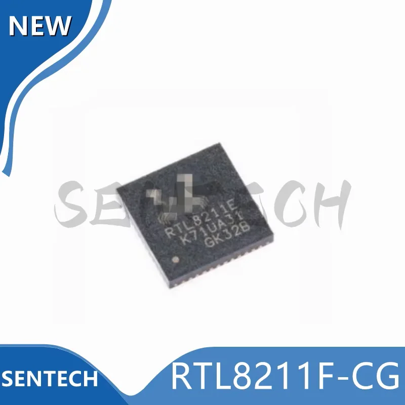 

10Pcs/Lot New Original RTL8211F-CG QFN-40 Ethernet transceiver chip