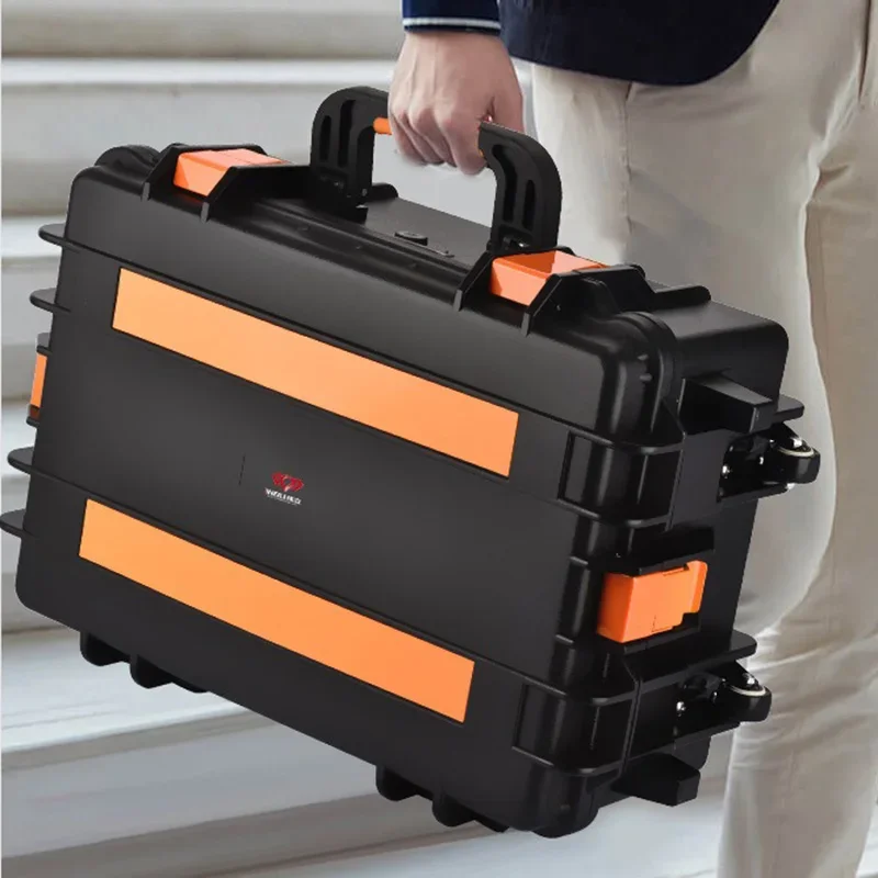 Waterproof Large Hard Case Tool Box Rolling Storage Organizer Camera Instrument Protect Tool Box Shockproof Suitcase Wheel