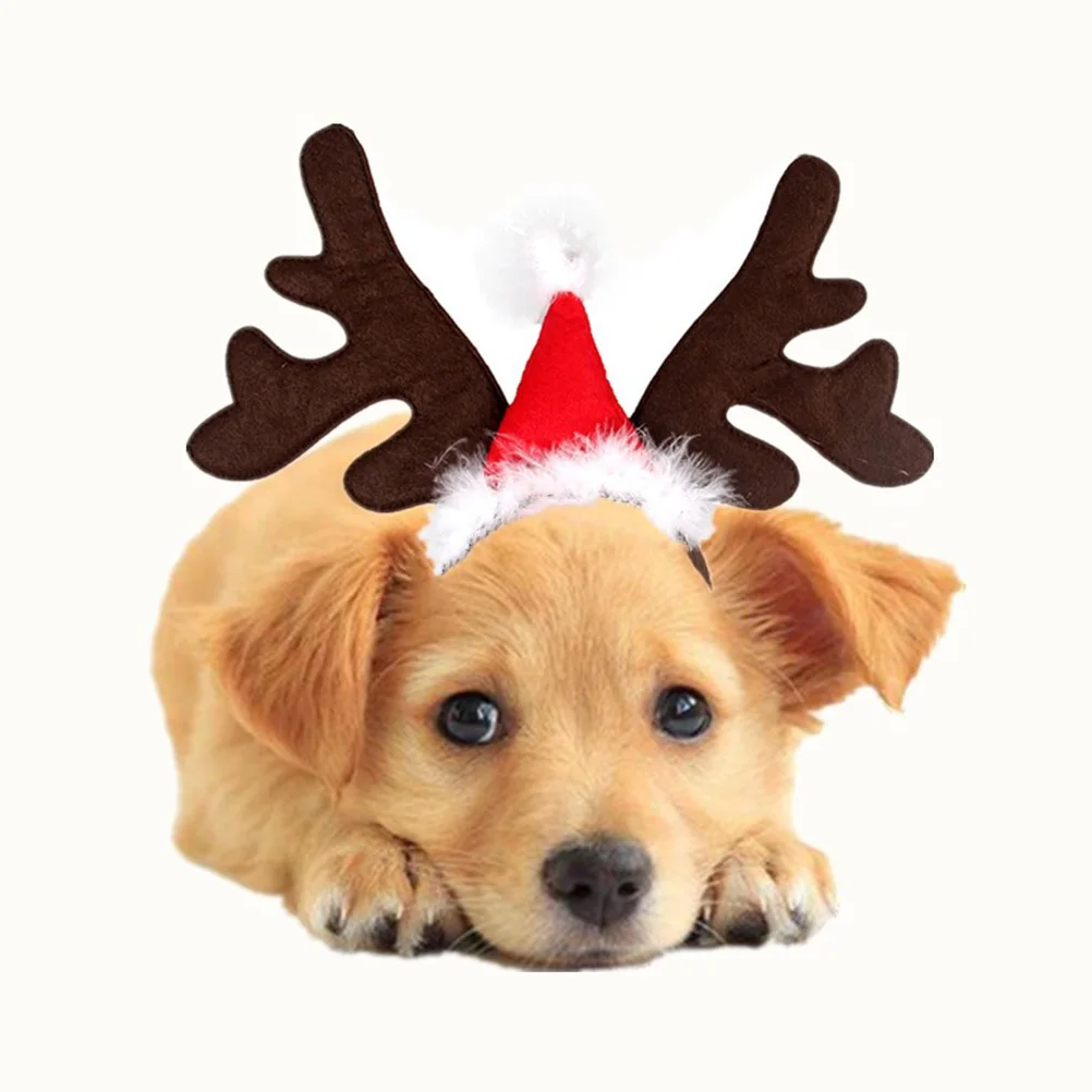 

Dog Christmas Head Hoop Christmas Head Pet Dog Xmas Head Hoop Dog Headband Decor Pet Xmas Headband
