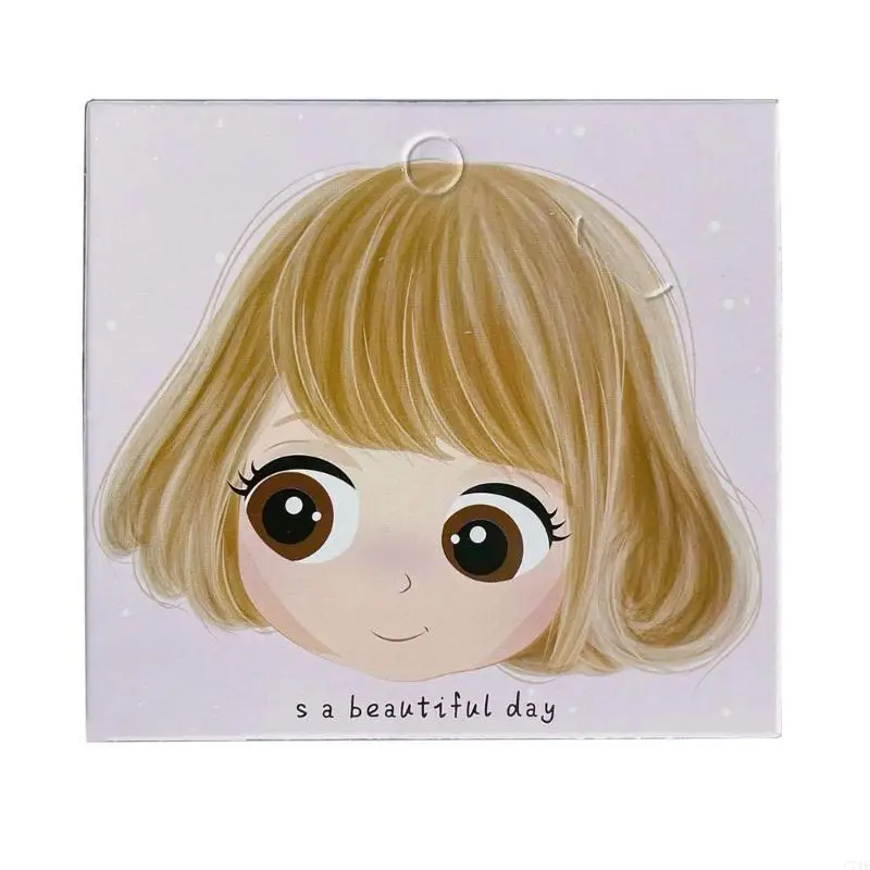 Cartoon Girls Display Cards Hair Accessories Barrettes Holder Display Cardboard