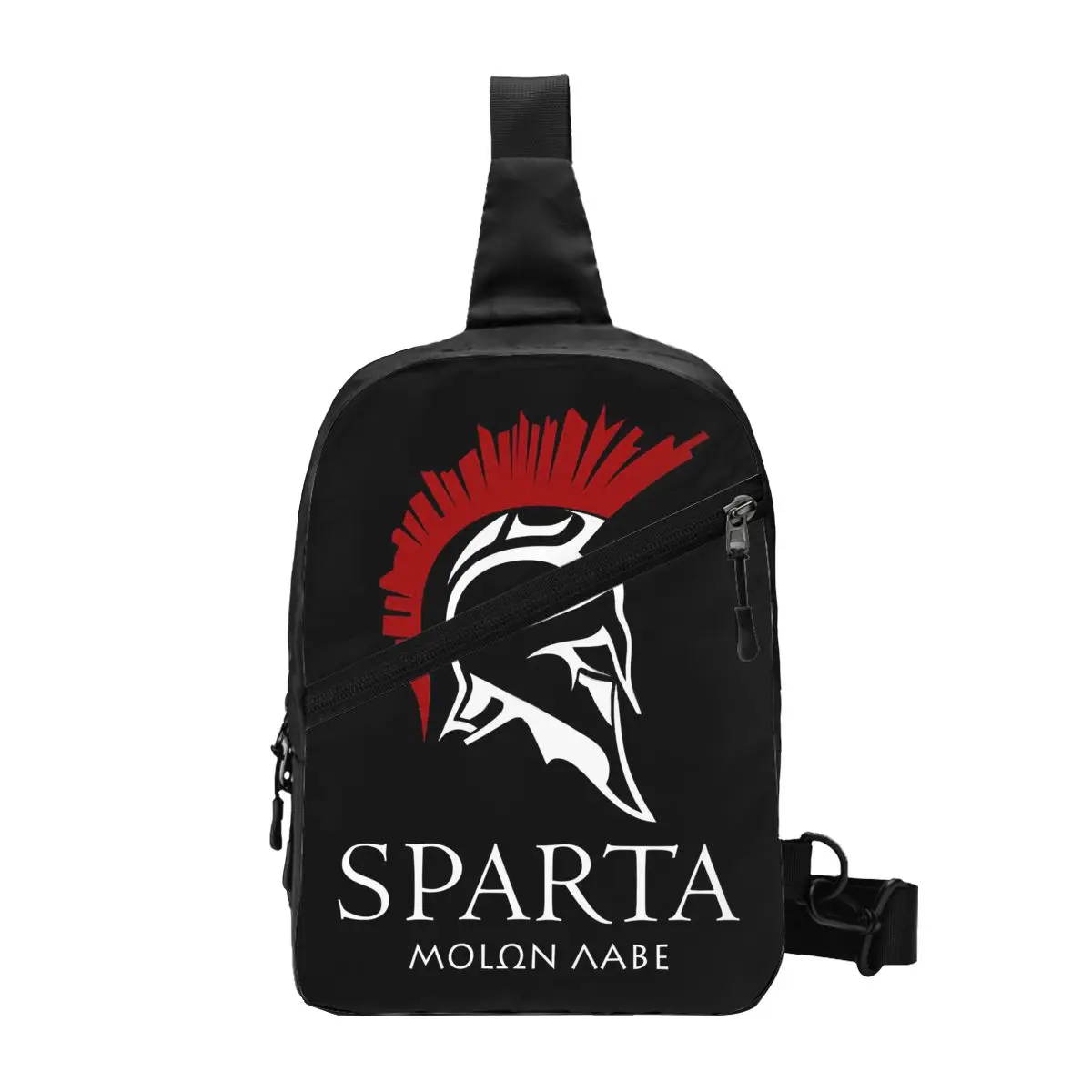 Spartan Molon Labe Sparta Warrior Sling Chest Bag Customized Shoulder Crossbody Backpack for Men Travel Hiking Daypack