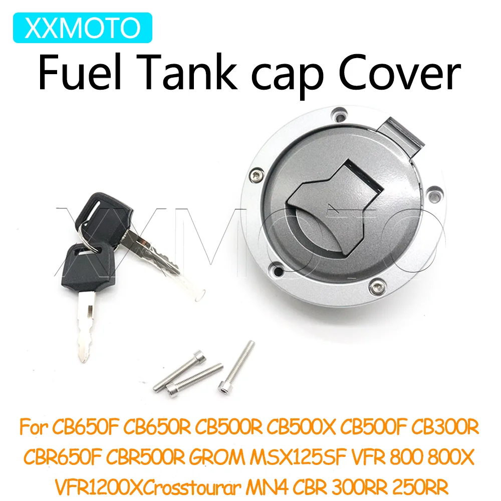 For Honda CB 650F 650R 500R 500X 500F 300R CBR 650F 300RR 250RR 500R MSX125SF VFR 800 800X Motorcycle Fuel Gas Tank Cap Cover