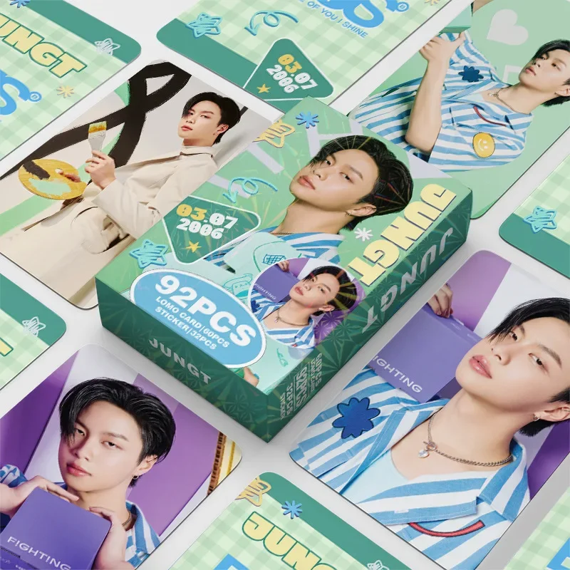 92pcs High-Definition Idol Portrait Photocards – Fan-Made Collection for JUNGT BUS Fans