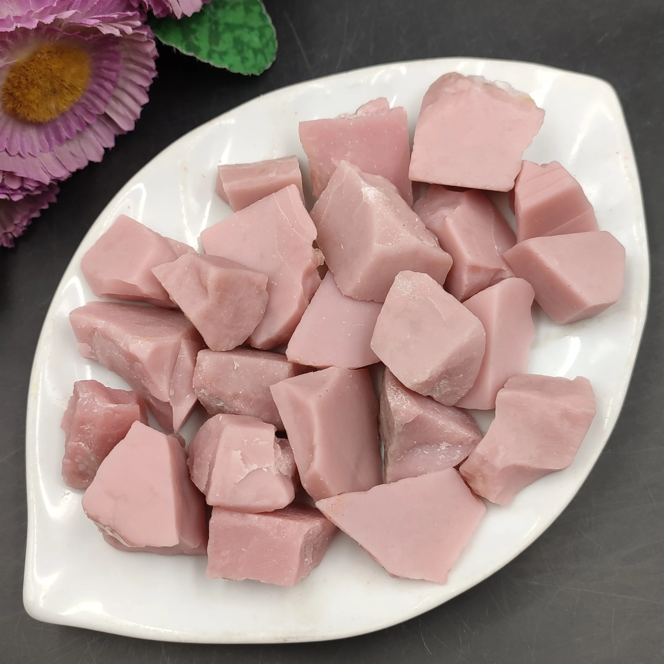 1pc Natural Pink Opal Raw Stone Rough Quartz Crystal Reiki Healing Rock Mineral Specimen Aquarium Home Decoration