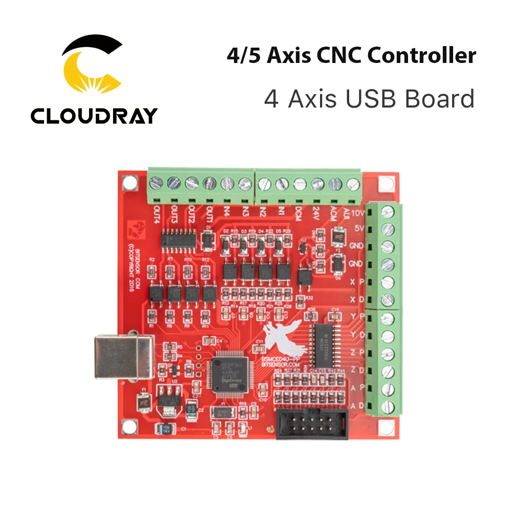 Cloudray CNC Controller Board 4 Axis USB Board/ 5 Axis LPT DB25 Board for Laser Milling Machine