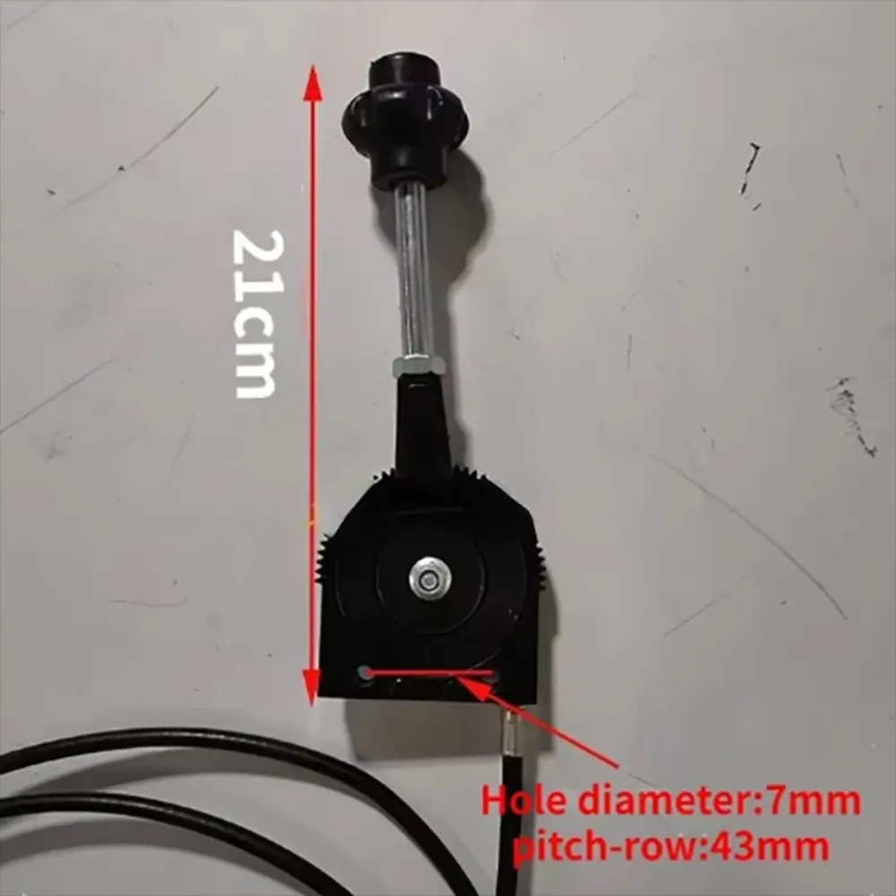 Hand Throttle Control for Excavator Harvester Tractor Ship Manure Spreader Throttle Cable Assembly Self-locking Controller BB
