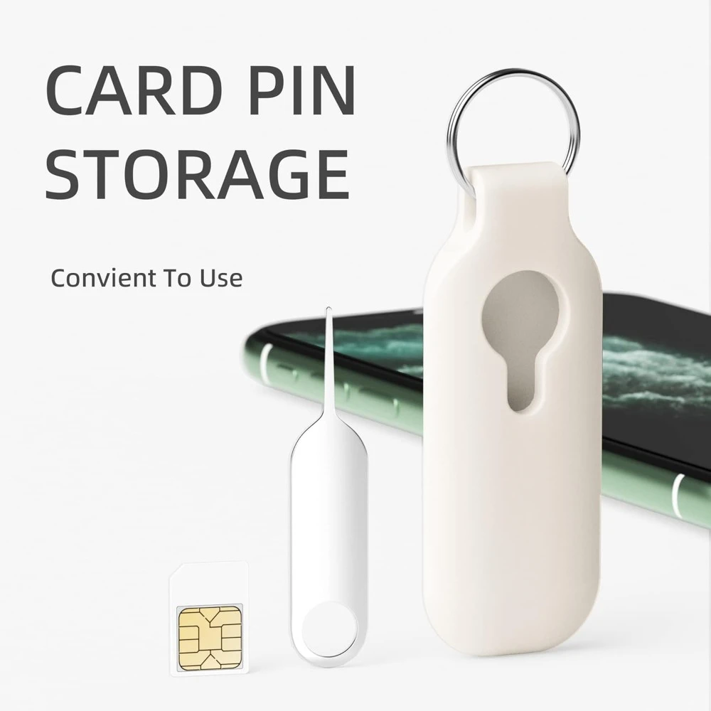 10er-Pack Auswerferstift für SIM-Fachs. Entfernungswerkzeug. Nadelschneider – SIM-Fach-Auswerferschutz, abnehmbarer Schlüsselanhänger