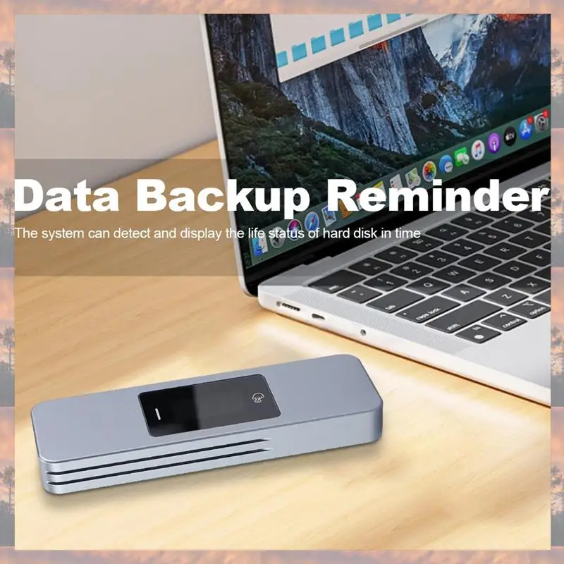 

2025 New-M-Key M. 2 Nvme NGFF External Hard Drive Case HDD SSD Hard Disk Box 10Gbps M. 2 SSD Enclosure With Display Screen