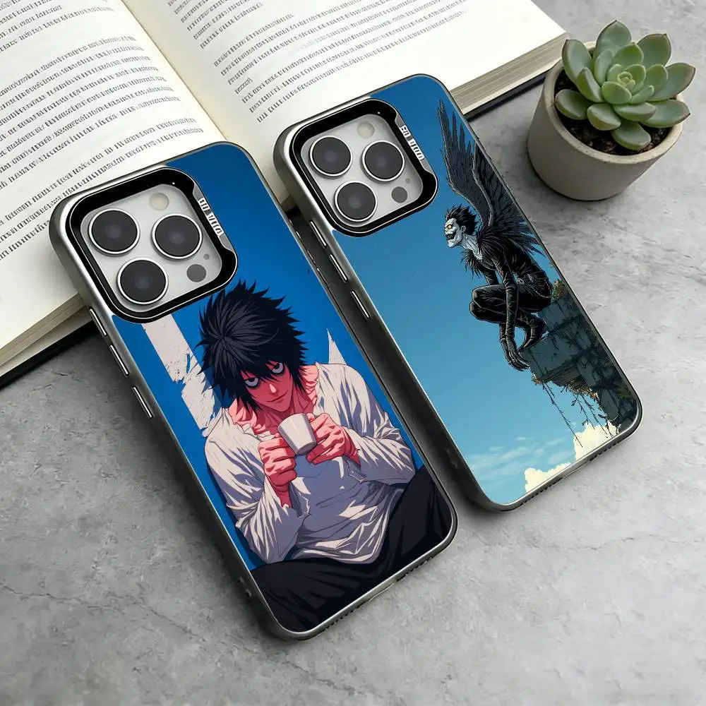 

D-Death Note Phone Case For iPhone 17,16,15,14,13,12,11 Plus,Pro Max,XS,Colorful Silver Phone case Funda Cover