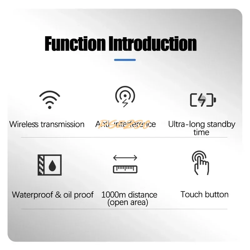 Intelligent Catering Bar Cafe P61 Beeping Food Queuing Vibration Wireless Dining Call Tool