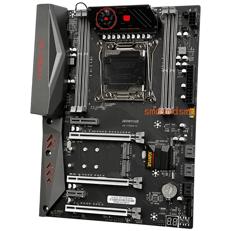 ATX X99 mainboard Intel LGA 2011-3 E5 V3 V4 DDR3 1333 1600MHz RAM M.2 NVME SATA USB 3.0 Server MB X99 TITANIUM D3