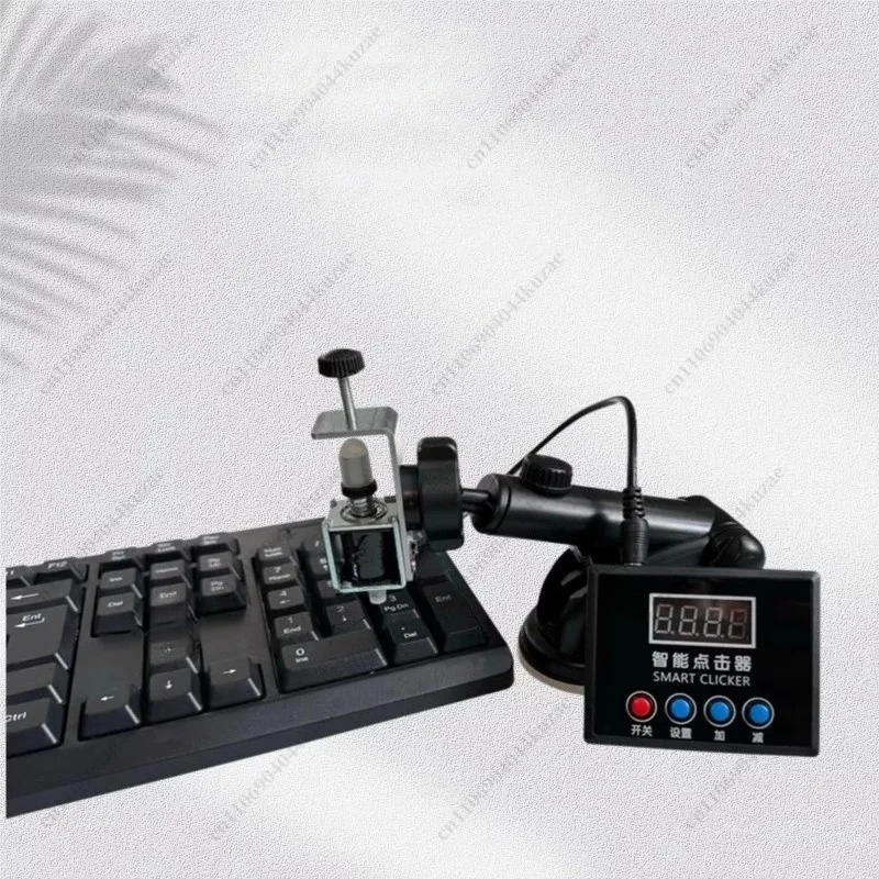 Physical Automatic Keyboard Clicker, Random Clicking Assistant with 0.1s-999min Timer