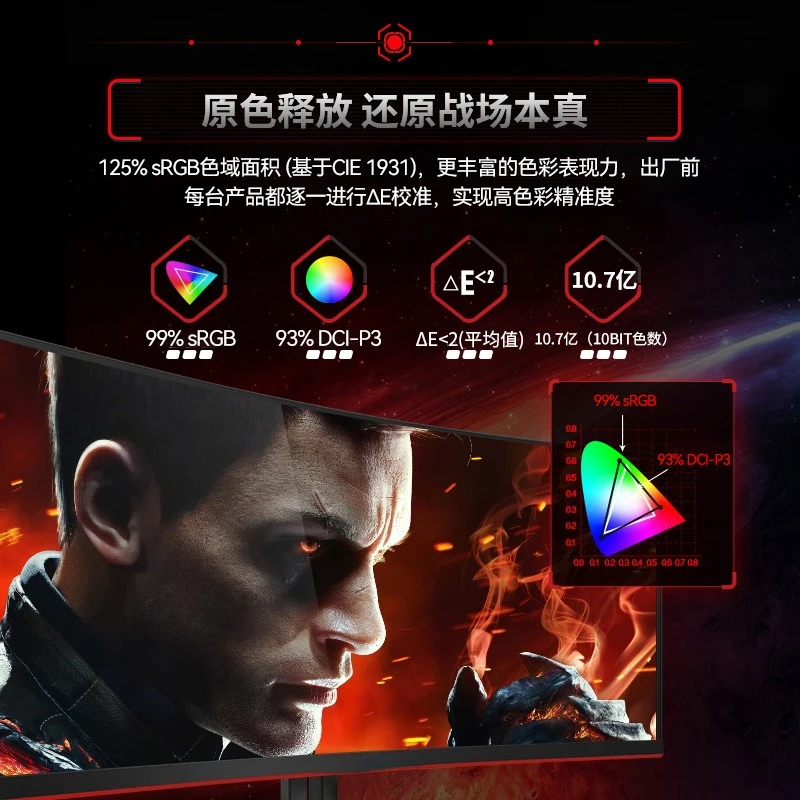 34-Inch hairtail screen quasi-4K e-sports 190Hz overclocking computer monitor CU34G3X curved 2K1 screen 32 view 5