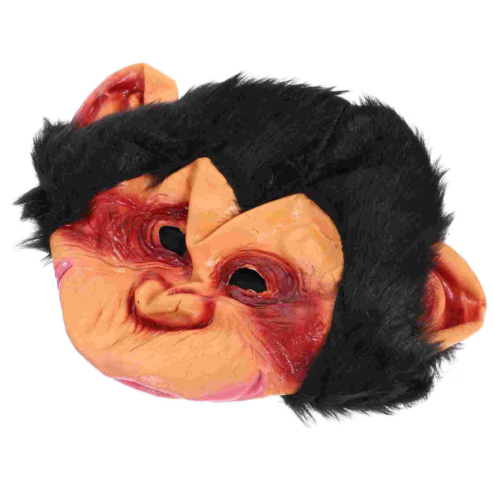 Halloween Monkey Mask Unisex Headwear Masquerade Party Accessory Scary Gorilla Costumes Dance Show Props Eco Friendly Vinyl