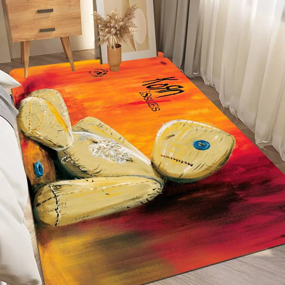 Classic Nu-Metal Band K-Korn Bathroom Mat Kids Room Bedroom Decoration Balcony Anti-Slip Doormat Living Room Welcome Rug