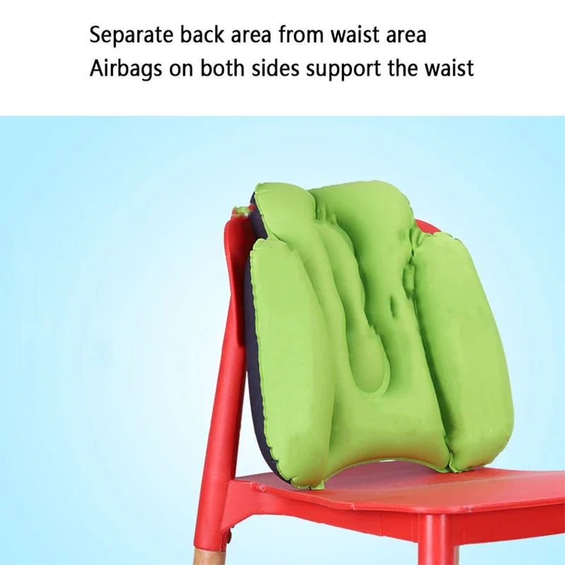 Car Seat Inflatable Lumbar Pillow - Car Seat Travel Support Cushion - Sciatica Pain Relief