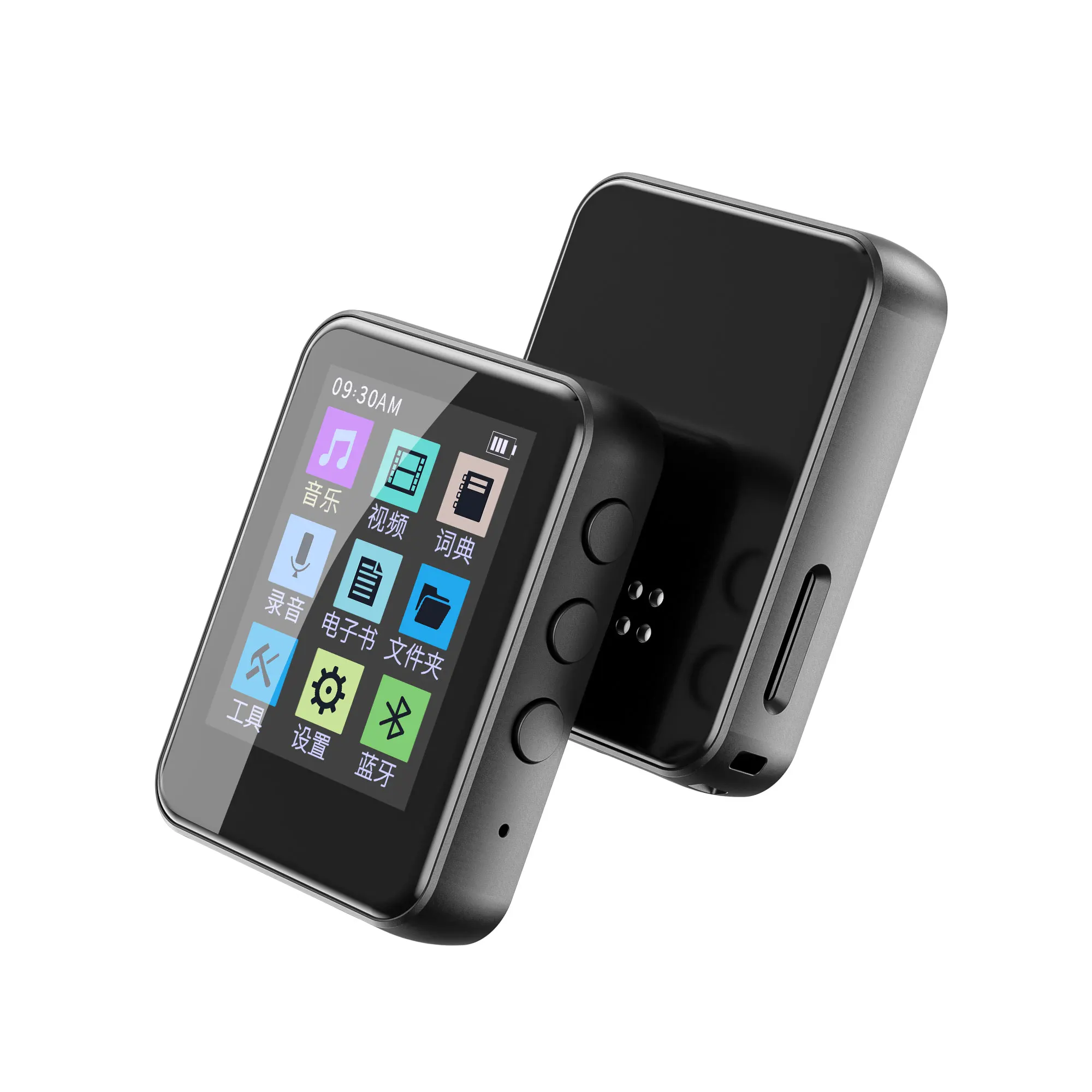 مشغل MP3 TYPE-C واجهة 1.8 بوصة تعمل باللمس المدمج في المتكلم بلوتوث تسجيل الكتاب الإلكتروني