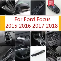 For Ford Focus 2015-2018 High-quality ABS Carbon Fiber Interior Trim Sequins, Dashboard Trim Car-styling