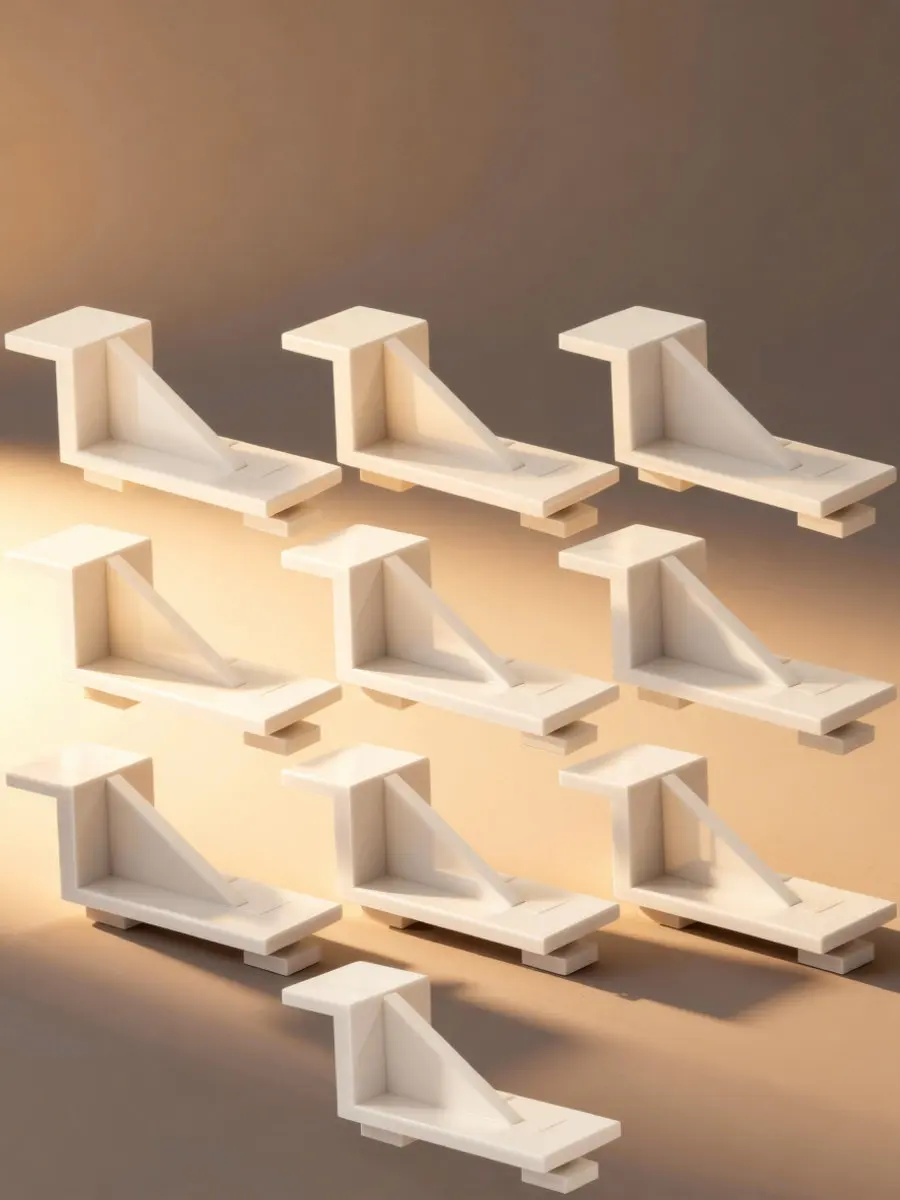 10Pcs Refrigerator Shelf Clips Plastic Freezer Shelf Hook Support Clip for Fridge Divider and Commercial Shelving