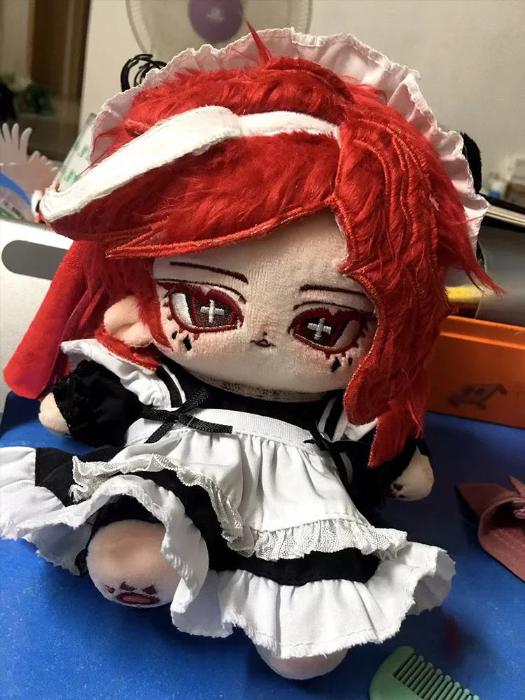 アニメゲーム「identity-v」フィオナ・ギルマンのぬいぐるみ、20cmの綿製人形、キュートなドレスアップぬいぐるみ、大人と子供向けのプレゼントやコレクションに最適な玩具
