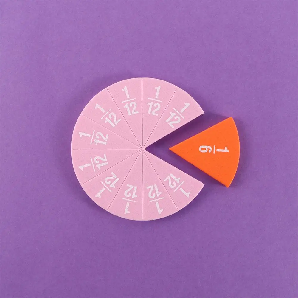 

Tool Round Shaped Math Toy Fraction Instrument Demonstrator Fraction Educational Montessori Educational Math Teaching Toy