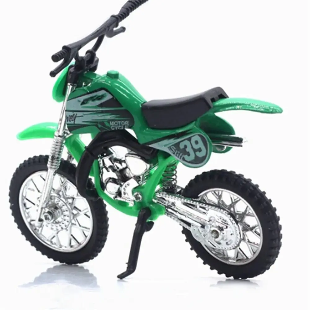 Modelo de motocicleta simulada, función deslizante, vehículo todoterreno, juguete de aleación para Motocross, colección de carreras, motocicleta, juguete de Metal, juguete para niños