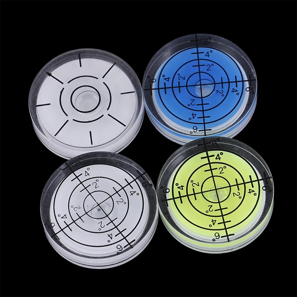 1Pcs 32mm Bubble Degree Mark Surface Level Round Circular Measuring Meter Acrylic Horizontal Mini Bubble Level