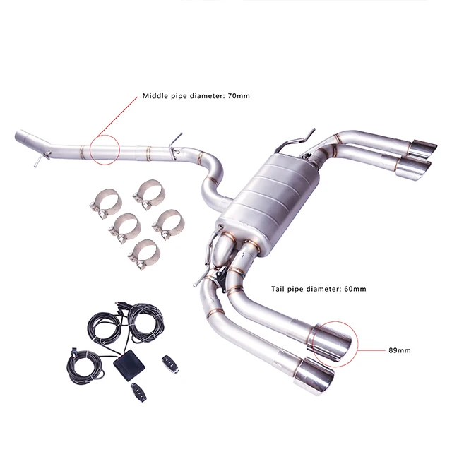 

Equipment Smart Library Chinese Supplier Wholesale S3 2.0T Mid-range Electronic Remote Valve Exhaust System