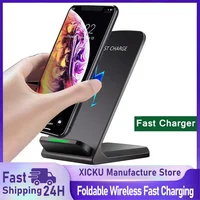 Station de charge sans fil rapide pour écouteurs et téléphones, support de charge pour iPhone 17 16 15 14 13 Pro Max Samsung S24 S23 Xiaomi 1