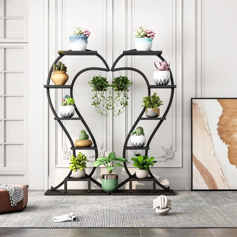 Creative Wrought Iron Multi-Layer Flower Stand Indoor Floor Plant Stand