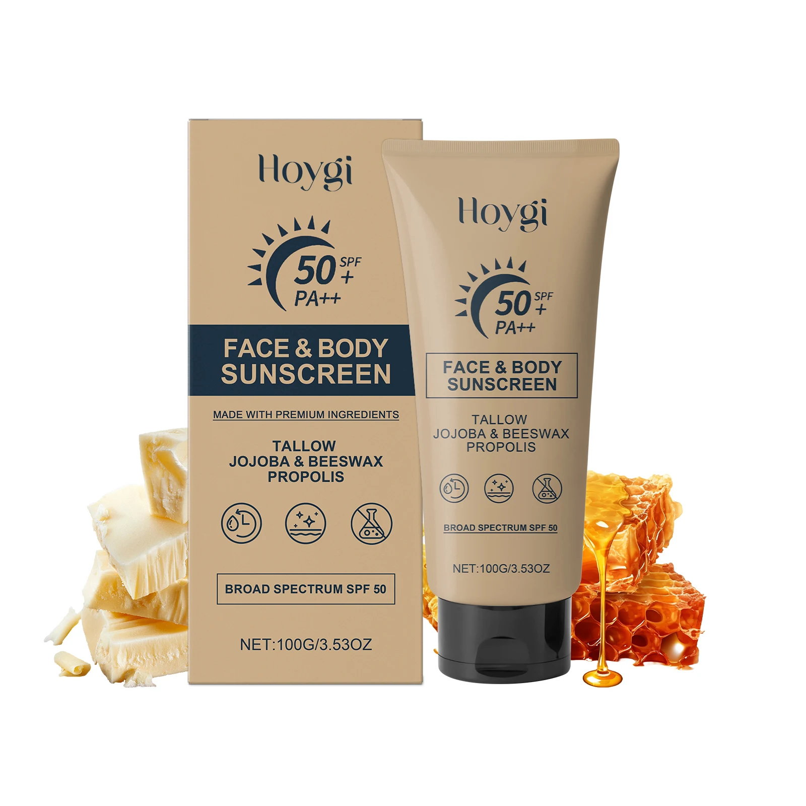 Crema solare per viso e corpo Spf 50+ Protezione UV Blocco solare Isolamento Antiossidante Crema solare idratante impermeabile per la pelle