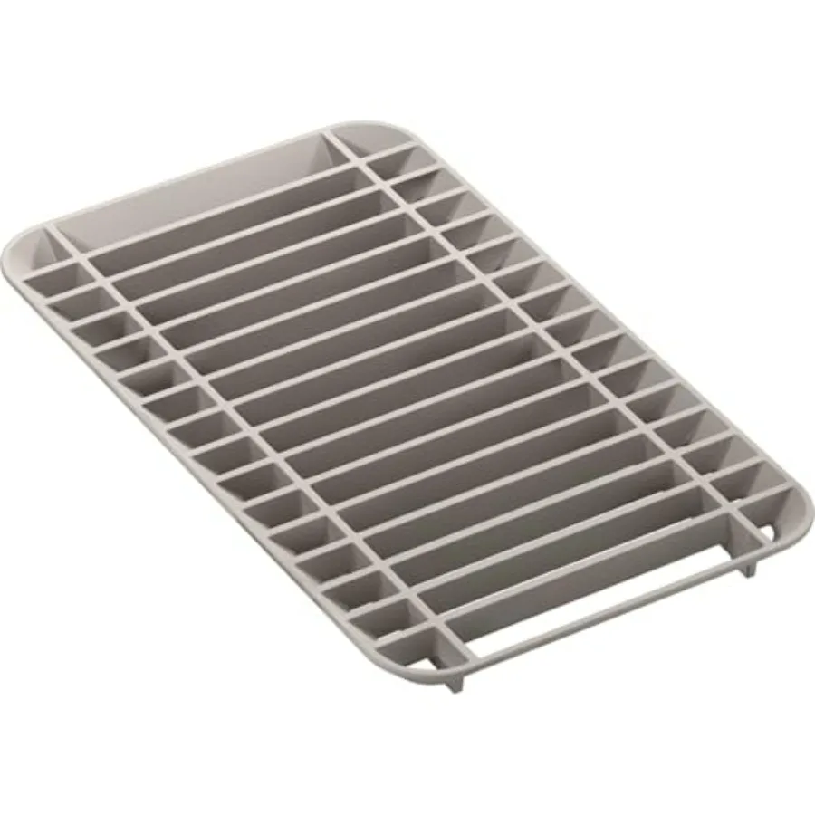 

Tempered 17 3/16 x 10 Plastic Basin Rack for Kitchen Sink Storage Clear with Durable Non-Slip Design
