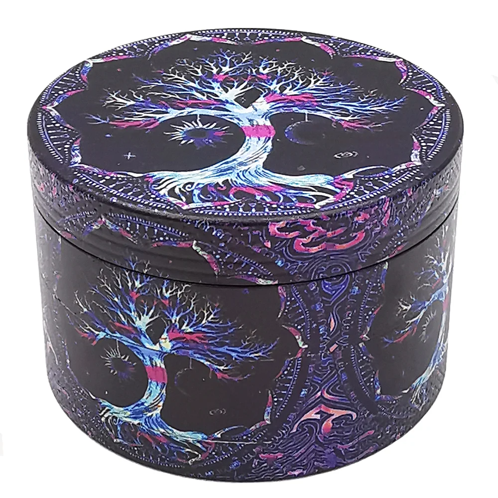 Metal Grinder Herb 4 Layer 63MM 2.5 Inches Cartoon XXL Smoke Acceesories Pattern Halloween Gift Ghost Pink