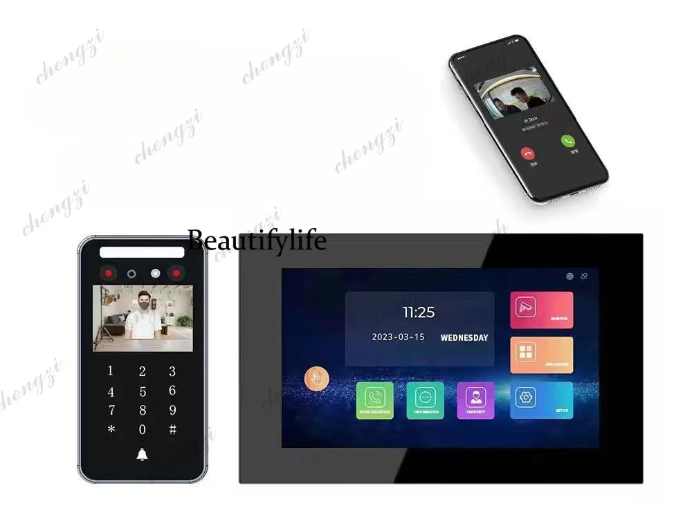 Smart, access control villa set can be easily opened with wifi Mini Program smart door lock