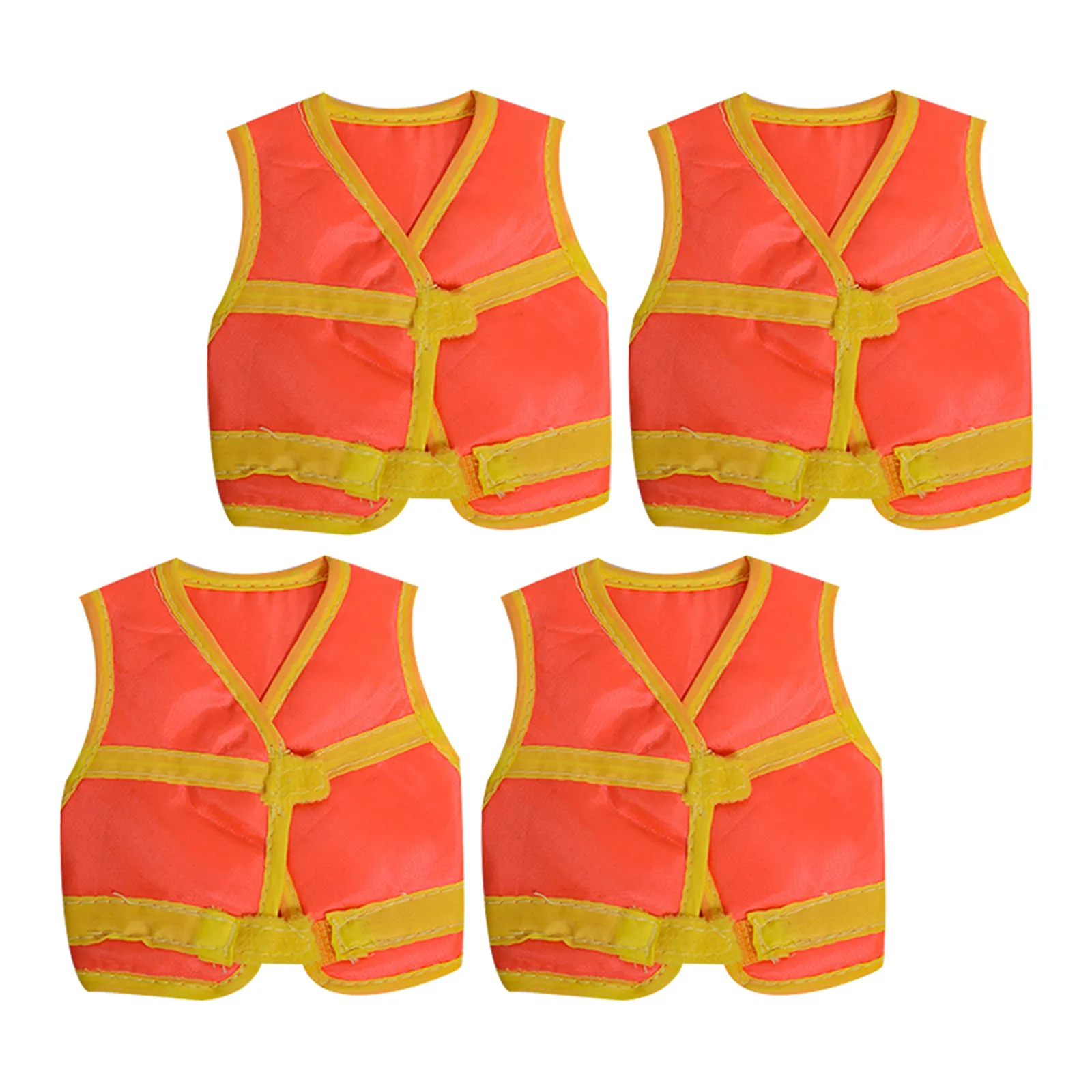 4pcs Worker Costume Construction Vest Toddler Safety Party Dress Up Accessories for Career Day Preschool Construction Favors