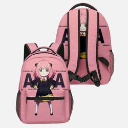 Trendy Youthful School Bags Unisex Anime Spy X Family Anya Travel Bags 3D Print Oxford Waterproof Notebook Shoulder Backpacks